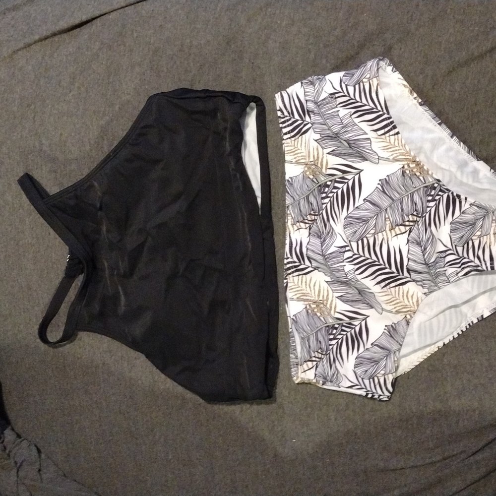 Ladies high waisted bathing suit